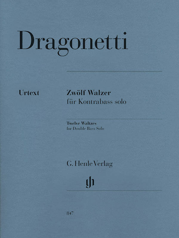 Twelve Waltzes for Double Bass Solo - Dragonetti/Glocker - Book