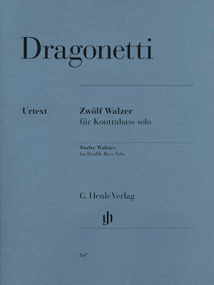 G. Henle Verlag - Twelve Waltzes for Double Bass Solo - Dragonetti/Glocker - Book