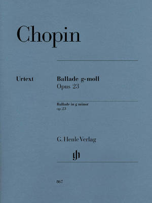 G. Henle Verlag - Ballade g minor op. 23 - Chopin /Mullemann /Theopold - Piano - Book