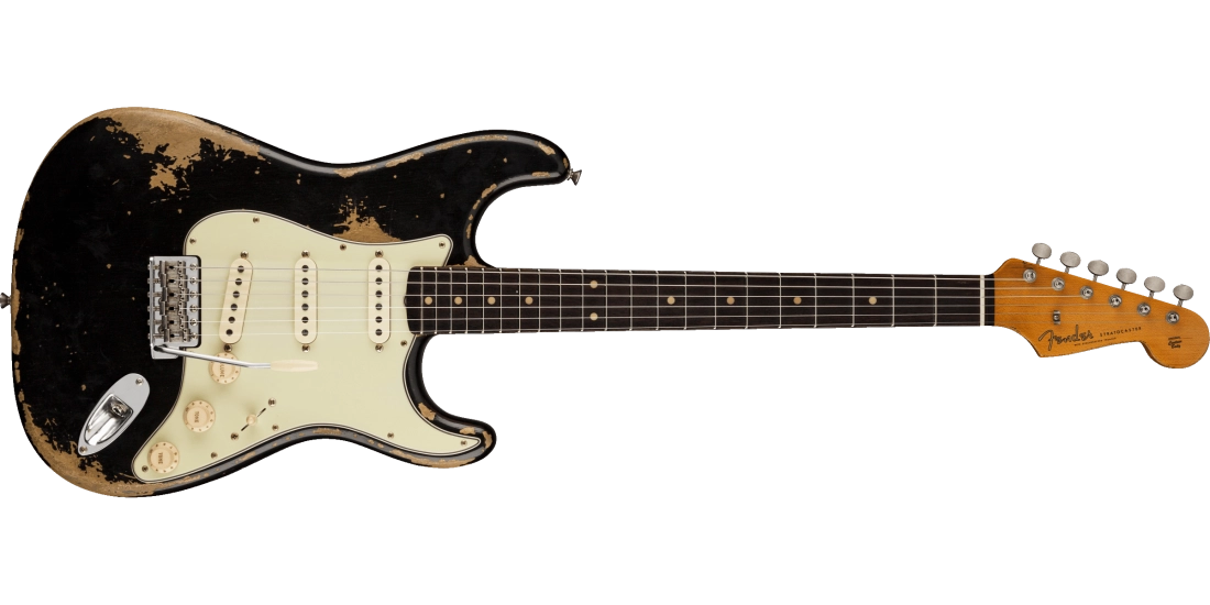 1960 Stratocaster Heavy Relic with Rosewood Fingerboard - Aged Black