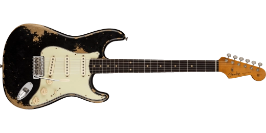 1960 Stratocaster Heavy Relic with Rosewood Fingerboard - Aged Black