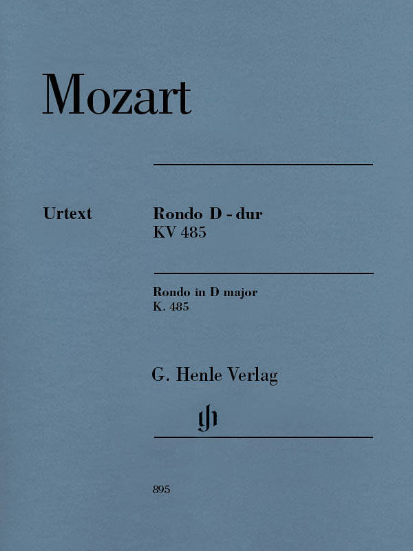 Rondo D major K. 485 - Mozart /Scheideler /Lampe - Piano - Sheet Music