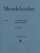 G. Henle Verlag - String Quintets op. 18 and 87 - Mendelssohn/Herttrich - 2 Violins/2 Violas/Cello - Parts Set