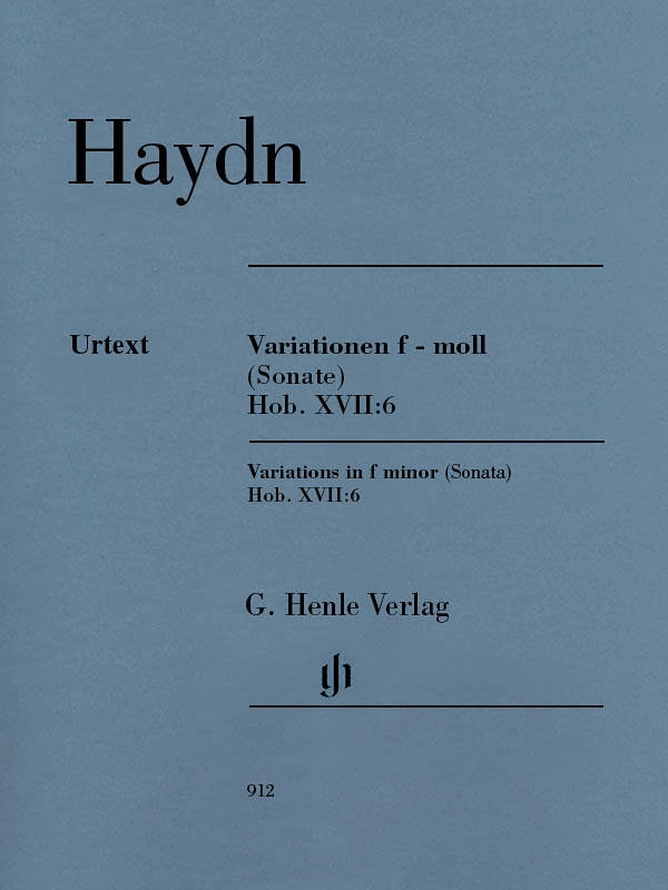 Variations f minor (Sonata) Hob. XVII:6 - Haydn /Gerlach /Schornsheim - Piano - Book