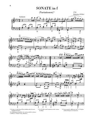 Variations f minor (Sonata) Hob. XVII:6 - Haydn /Gerlach /Schornsheim - Piano - Book