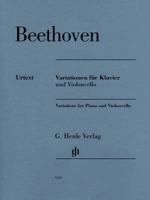 G. Henle Verlag - Variations for Piano and Violoncello - Beethoven /Dufner /Geringas - Book