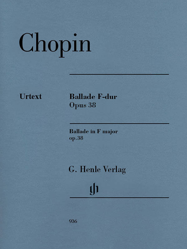 Ballade F major op. 38 - Chopin /Mullemann /Theopold - Piano - Book