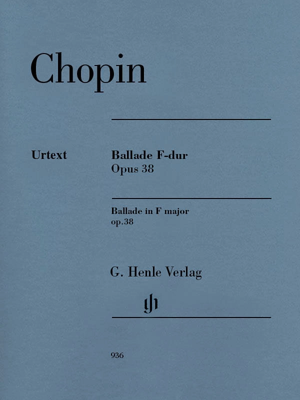 Ballade F major op. 38 - Chopin /Mullemann /Theopold - Piano - Book