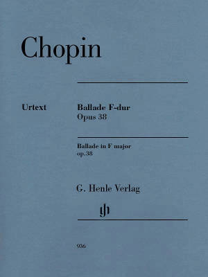 G. Henle Verlag - Ballade F major op. 38 - Chopin /Mullemann /Theopold - Piano - Book