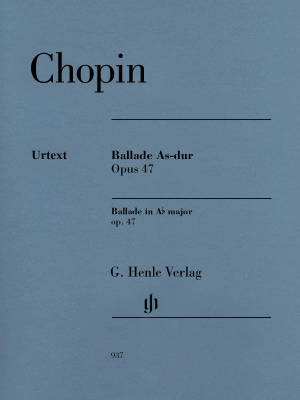G. Henle Verlag - Ballade A flat major op. 47 - Chopin /Mullemann /Theopold - Piano - Book