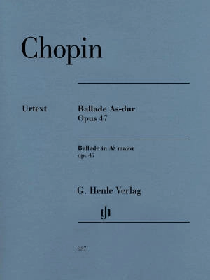 G. Henle Verlag - Ballade A flat major op. 47 - Chopin /Mullemann /Theopold - Piano - Book