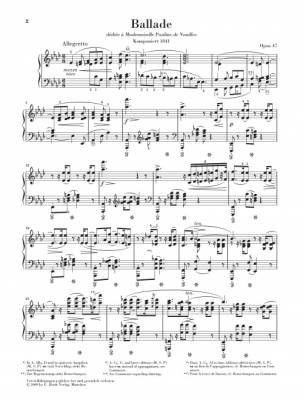 Ballade A flat major op. 47 - Chopin /Mullemann /Theopold - Piano - Book