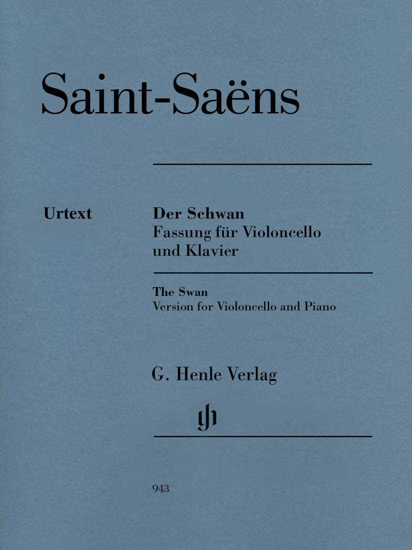 The Swan from \'\'The Carnival of the Animals\'\' - Saint-Saens /Buchstein /Geringas - Cello/Piano - Sheet Music