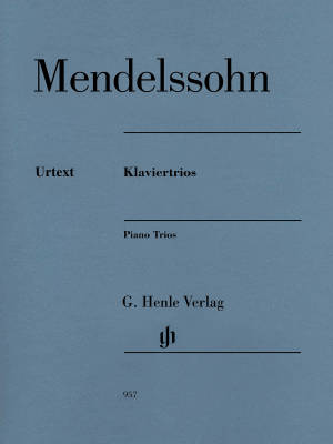 G. Henle Verlag - Piano Trios - Mendelssohn /Herttrich /Schilde - Violin/Cello/Piano - Parts Set