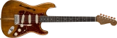 Fender Custom Shop - Artisan Koa Thinline Stratocaster, Roasted Ash Body with AAAA Figured Koa Top - Aged Natural, NOS