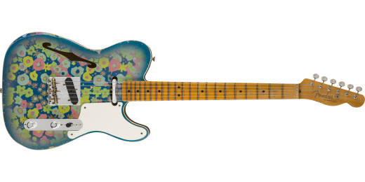 Limited Edition Double Esquire Custom Relic, Maple Fingerboard - Aged Blue Flower