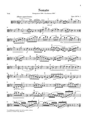 Clarinet Sonata op. 120 - Brahms /Voss /Behr /Zimmermann - Viola/Piano - Book