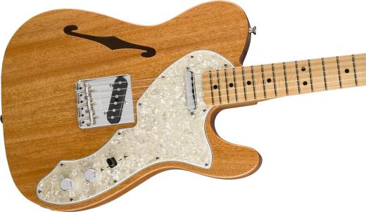 Vintage Custom 1968 Telecaster Thinline, Round-Lam Maple Fingerboard - Aged Natural
