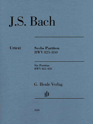G. Henle Verlag - Six Partitas BWV 825-830 (Without Fingering) - Bach/Steglich - Piano - Book