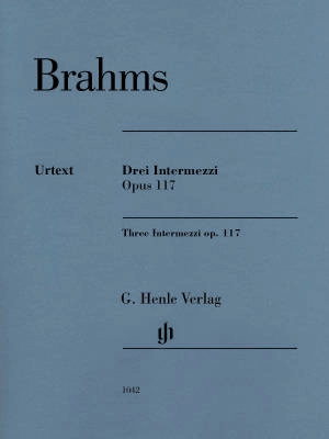 G. Henle Verlag - Three Intermezzi op. 117 Brahms/Eich/Boyde - Piano - Book