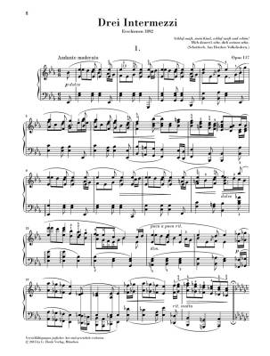 Three Intermezzi op. 117 Brahms/Eich/Boyde - Piano - Book