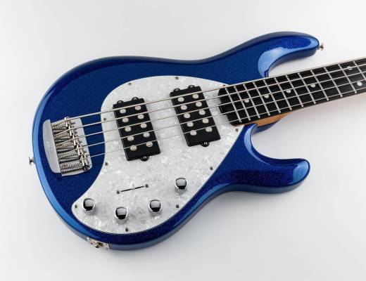 StingRay Special HH 5-String Bass, Ebony Fingerboard w/Case - Tectonic Blue Sparkle