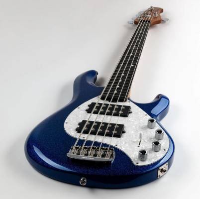 StingRay Special HH 5-String Bass, Ebony Fingerboard w/Case - Tectonic Blue Sparkle