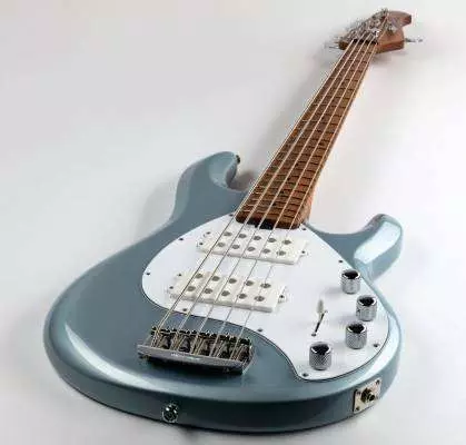 StingRay Special HH 5-String Bass, Maple Fingerboard w/Case - Firemist Silver