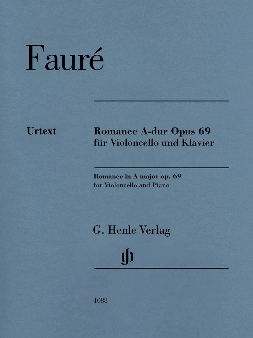 Romance A major op. 69 - Faure/Monnier/Geringas - Cello/Piano - Sheet Music