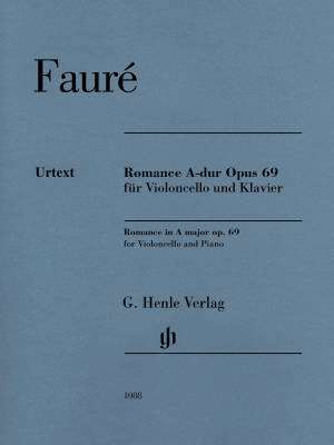 G. Henle Verlag - Romance A major op. 69 - Faure/Monnier/Geringas - Cello/Piano - Sheet Music