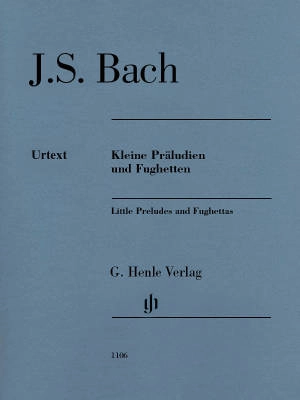 G. Henle Verlag - Little Preludes and Fughettas (Without Fingering) - Bach/Steglich - Piano - Book