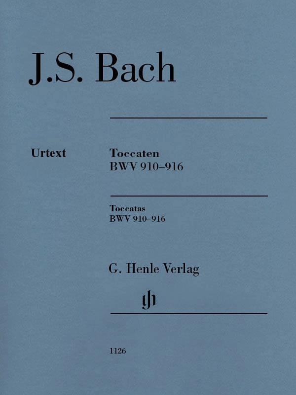 Toccatas BWV 910-916 (Without Fingering) - Bach/Steglich - Piano - Book