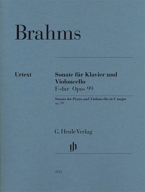 Violoncello Sonata F major op. 99 - Brahms /Voss /Behr /Kanngiesser - Cello/Piano - Sheet Music