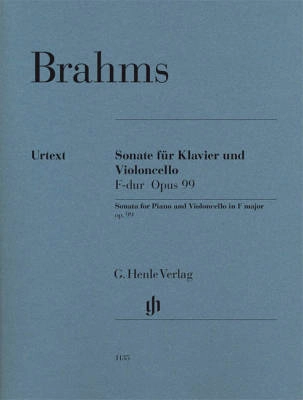 G. Henle Verlag - Violoncello Sonata F major op. 99 - Brahms /Voss /Behr /Kanngiesser - Cello/Piano - Sheet Music