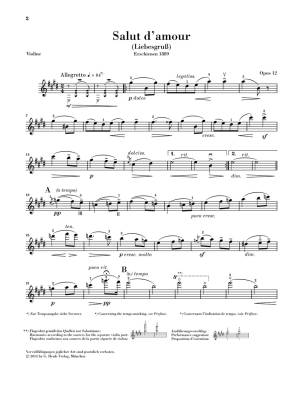 Salut d\'amour op. 12 - Elgar/Marshall-Luck - Violin/Piano - Sheet Music