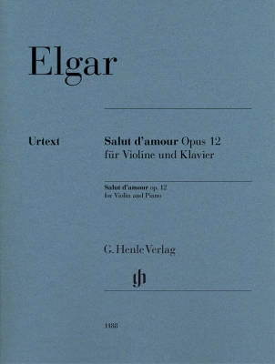G. Henle Verlag - Salut damour op. 12 - Elgar/Marshall-Luck - Violin/Piano - Sheet Music