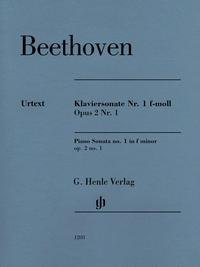 Piano Sonata no. 1 f minor op. 2 no. 1 - Beethoven /Gertsch /Perahia - Piano - Sheet Music