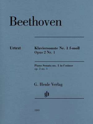 G. Henle Verlag - Piano Sonata no. 1 f minor op. 2 no. 1 - Beethoven /Gertsch /Perahia - Piano - Sheet Music