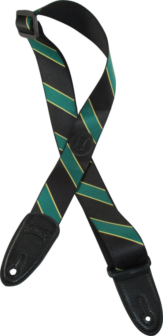 Spirit Series 2\'\' Poly Guitar Strap - Black/Green