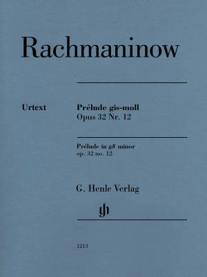 Prelude g sharp minor op. 32 no. 12 - Rachmaninoff /Rahmer /Hamelin - Piano - Sheet Music