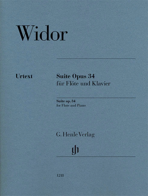 Suite op. 34 - Widor /Heinemann /Schilde - Flute/Piano - Book