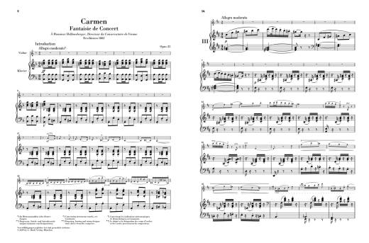Carmen Fantasy op. 25 - Sarasate /Jost /Hadelich - Violin/Piano - Sheet Music