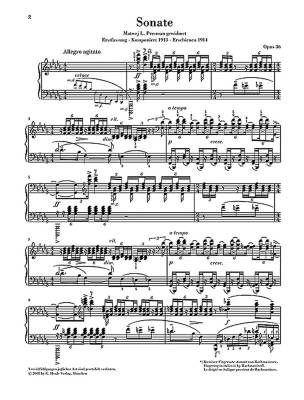 Piano Sonata no. 2 b flat minor op. 36, Versions 1913 and 1931 - Rachmaninoff /Rahmer /Hamelin - Piano - Sheet Music
