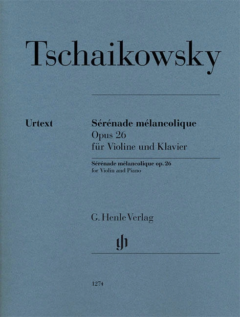 Serenade melancolique op. 26 - Tchaikovsky /Komarov /Turban - Violin/Piano - Sheet Music