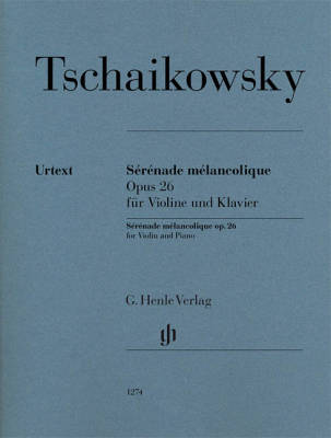 Serenade melancolique op. 26 - Tchaikovsky /Komarov /Turban - Violin/Piano - Sheet Music