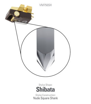 VM750-SG Dual Moving Magnet Cartridge with Shibata Stylus