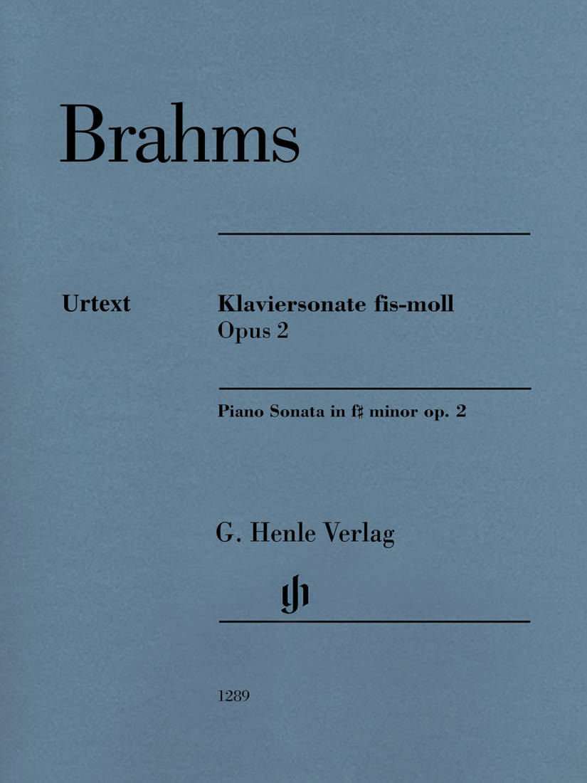Piano Sonata f sharp minor op. 2 - Brahms/Eich/Boyde - Piano - Sheet Music