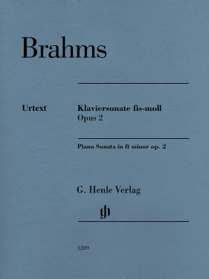 G. Henle Verlag - Piano Sonata f sharp minor op. 2 - Brahms/Eich/Boyde - Piano - Sheet Music