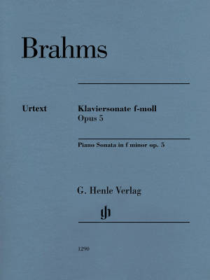 G. Henle Verlag - Piano Sonata f minor op. 5 - Brahms/Eich/Boyde - Piano - Sheet Music