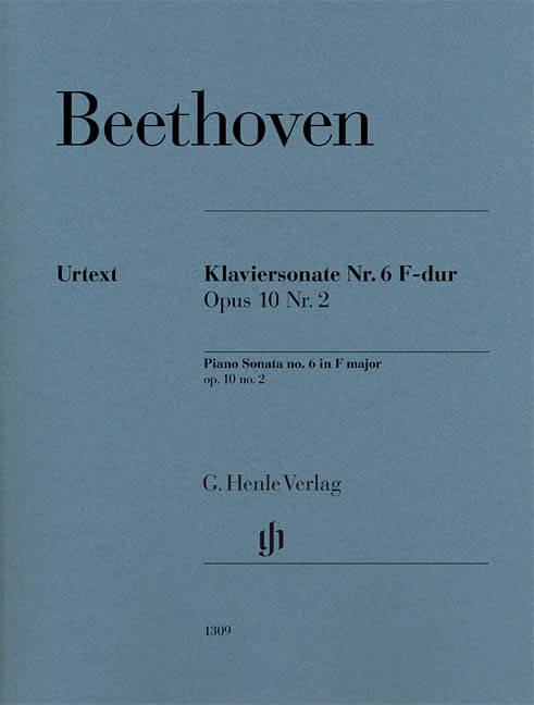 Piano Sonata no. 6 F major op. 10 no. 2 - Beethoven /Wallner /Hansen - Piano - Sheet Music